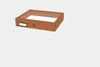 Meranthi wood drawer - 23 x 30 x 6 cm, with plastazote foam and brass fittings